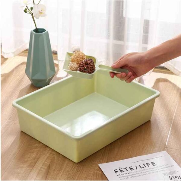 H00aef8f6819b431fa758ff88ee12463fx.png_720x720q50.jpg Large Square Cat Litter Tray Toilet