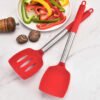 Stainless Steel-Handled Silicone Spatulas
